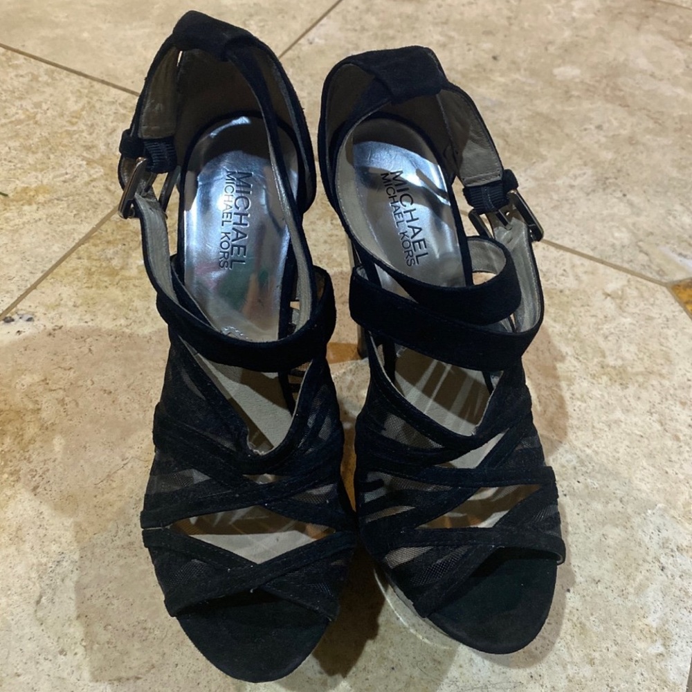Michael Kors Strapped Platform Heels